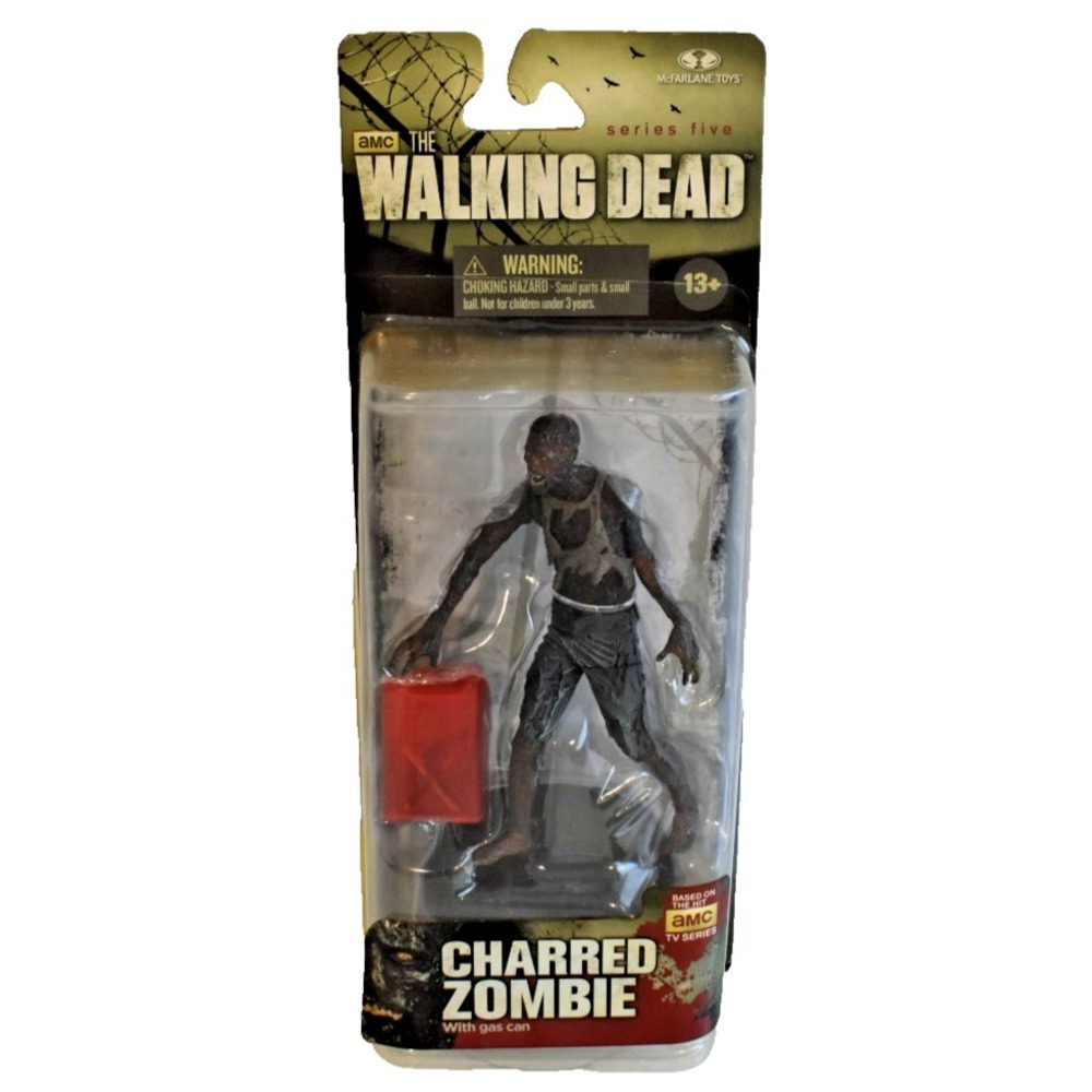 The Walking Dead Tv Series 5: CHARRED ZOMBIE With gas can McFarlane figure